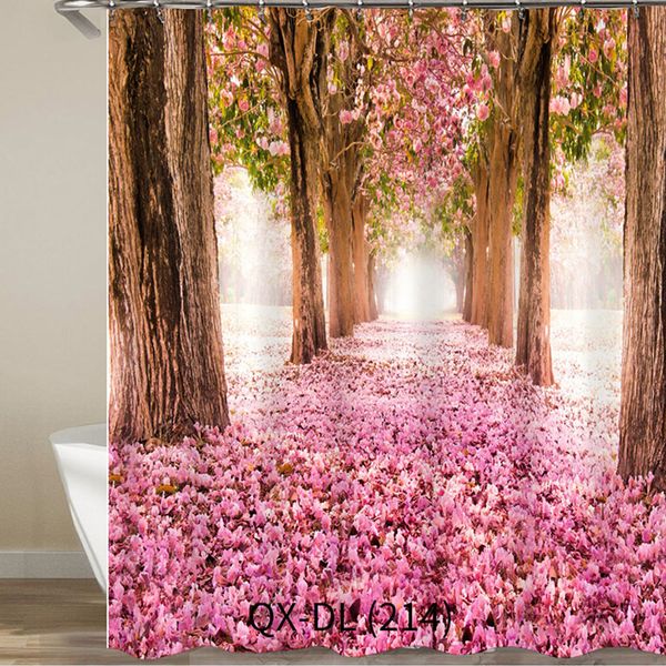 moisture-proof hd washable bathroom shower curtain 3d waterproof landscape large decoration digital printed polyester with hooks
moisture-proof hd washable bathroom shower curtain 3d waterproof landscape large decoration digital printed polyester with hooks
