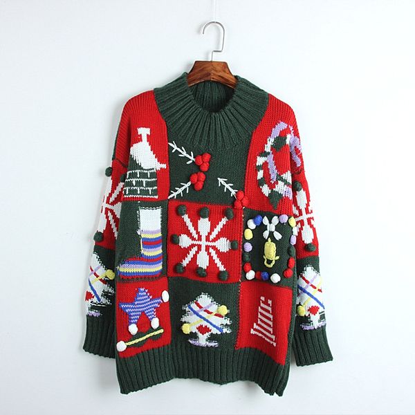 christmas sweater women pullovers 2019 vintage hand 3d cartoon snow geometric female autumn winter loose casual sweaters, White;black
christmas sweater women pullovers 2019 vintage hand 3d cartoon snow geometric female autumn winter loose casual sweaters, White;black