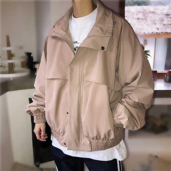 men autumn harajuku bomber jackets 2019 mens streetwear windbreaker korean fashions khaki/black jackets coats men clothing, Black;brown
men autumn harajuku bomber jackets 2019 mens streetwear windbreaker korean fashions khaki/black jackets coats men clothing, Black;brown