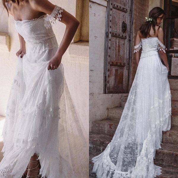 boho lace wedding dress off shoulder short sleeve bohemian bridal gowns beach wedding garden elegant dress 2020 spring custom size, White
boho lace wedding dress off shoulder short sleeve bohemian bridal gowns beach wedding garden elegant dress 2020 spring custom size, White