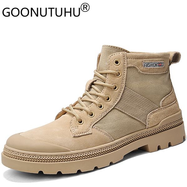 2019 style fashion men's ankle boots casual genuine leather shoes male canvas desert boots man motorcycle for men, Black
2019 style fashion men's ankle boots casual genuine leather shoes male canvas desert boots man motorcycle for men, Black