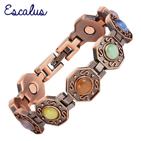 escalus octagon magnetic bracelet for women antique copper plating color link chain fashion bio jewelry charm bracelet wristband, Golden;silver
escalus octagon magnetic bracelet for women antique copper plating color link chain fashion bio jewelry charm bracelet wristband, Golden;silver