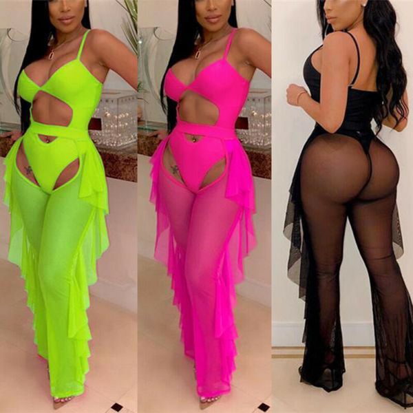 2020 cover-ups women one piece swimsuit+pants mesh perspective solid color bodycon bodysuit ruffle pants club jumpsuit cover-ups
2020 cover-ups women one piece swimsuit+pants mesh perspective solid color bodycon bodysuit ruffle pants club jumpsuit cover-ups
