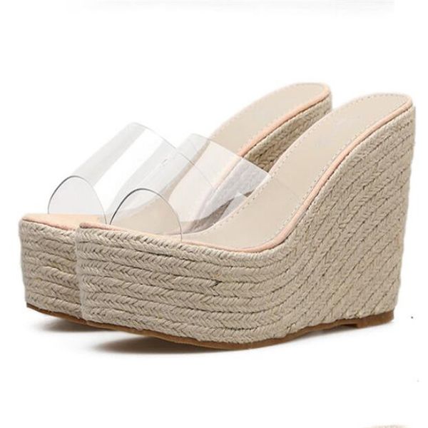 4cm platform slipper summer slippers comfortable women shoes women comfort 8cm wedge heel slippers new sandals, Black
4cm platform slipper summer slippers comfortable women shoes women comfort 8cm wedge heel slippers new sandals, Black