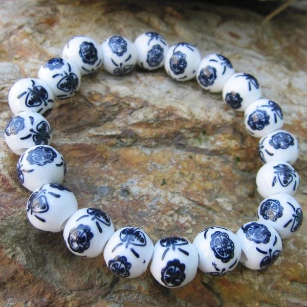 classic blue and white bracelet fashion look good ethnic jewelry for men and women jewelry gift, Black
classic blue and white bracelet fashion look good ethnic jewelry for men and women jewelry gift, Black