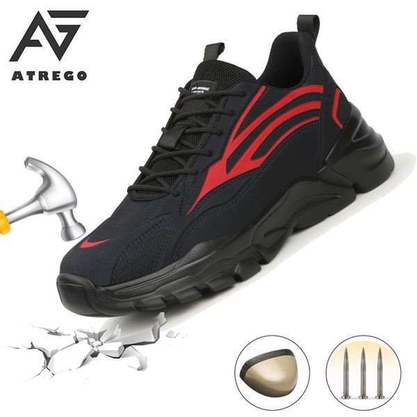 atrego plus size 37-46 breathable men steel toe cap work safety boots women boots mesh trainers hiker shoes work outdoor shoes, Black
atrego plus size 37-46 breathable men steel toe cap work safety boots women boots mesh trainers hiker shoes work outdoor shoes, Black
