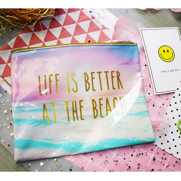 3pcs cosmetic bag women pvc waterproof letter printed travel zipper storage wash beach bags
3pcs cosmetic bag women pvc waterproof letter printed travel zipper storage wash beach bags