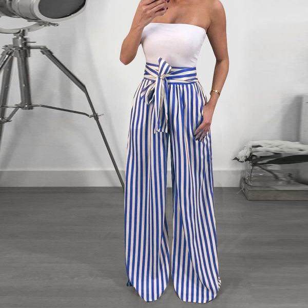 women striped high waist harem pants summer bandage elastic waist casual pants trousers cargo women palazzo, Black;white
women striped high waist harem pants summer bandage elastic waist casual pants trousers cargo women palazzo, Black;white