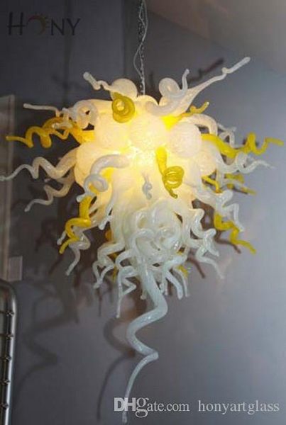 100% Hand Blown Artistic Lamp Borosilicate Simple Style Art Decor Glass Mini Chandeliers