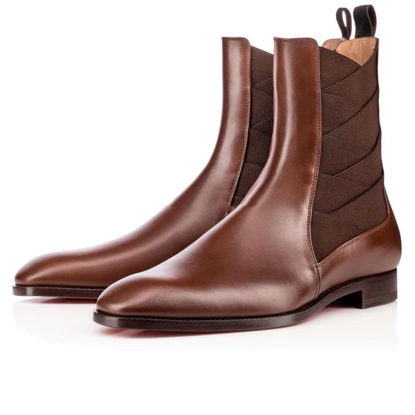 super quality brand red bottom designers men's boot brians knight boots genuine leather + elastic flats leather shoes gentleman wedding, Black
super quality brand red bottom designers men's boot brians knight boots genuine leather + elastic flats leather shoes gentleman wedding, Black