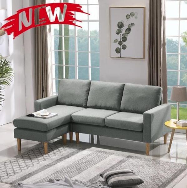 sectional sofa left facing light grey fabric combine the sofa as per your room space perfect centerpiece for your seating arrangement 
sectional sofa left facing light grey fabric combine the sofa as per your room space perfect centerpiece for your seating arrangement