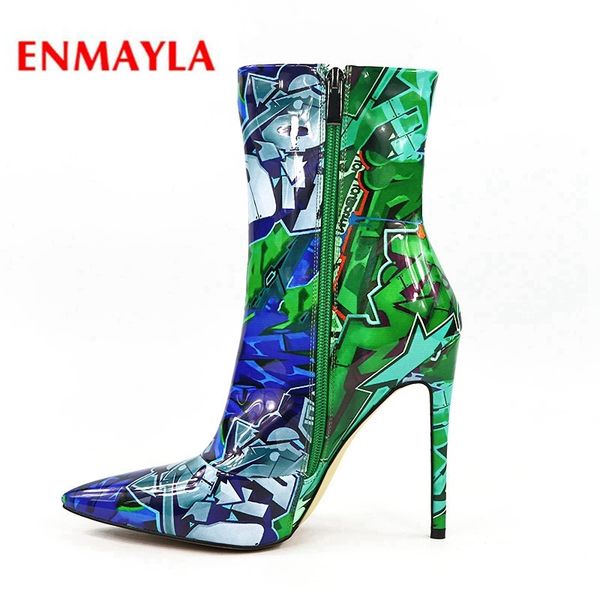 enmayla winter pu high heel mid-calf botas mujer invierno boots women basic zip pointed toe super high boots size 35-45 ly1262, Black
enmayla winter pu high heel mid-calf botas mujer invierno boots women basic zip pointed toe super high boots size 35-45 ly1262, Black