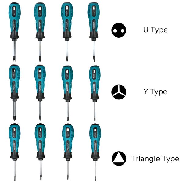 4pcs screwdriver set u/y/triangle type magnetic screw driver home repair tool kit for household appliances hand tools
4pcs screwdriver set u/y/triangle type magnetic screw driver home repair tool kit for household appliances hand tools