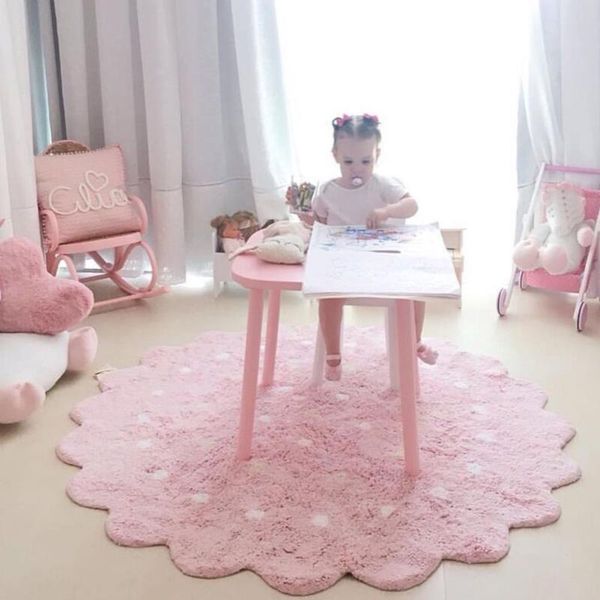 personality ins nordic round dot kids playing mat home decoration floor mat child play carpet flowers home decor rug new
personality ins nordic round dot kids playing mat home decoration floor mat child play carpet flowers home decor rug new