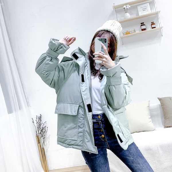 2018 autumn winter fashion streetwear bf style oversize hooded parkas women thick winter coat outerwear parka cotton padded coat, Black
2018 autumn winter fashion streetwear bf style oversize hooded parkas women thick winter coat outerwear parka cotton padded coat, Black
