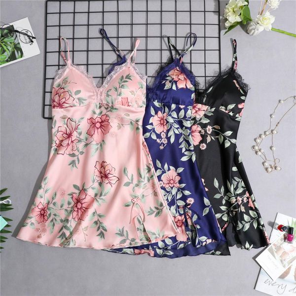 sleepwear women print sleepshirts slik lingerie mini dress satin nighty summer night gown plus size casual nuisette femme, Black;red
sleepwear women print sleepshirts slik lingerie mini dress satin nighty summer night gown plus size casual nuisette femme, Black;red
