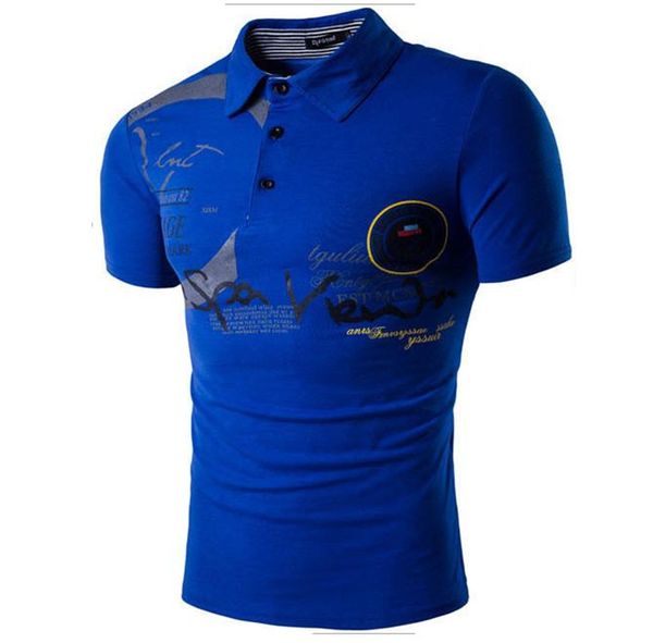 mens printed lapel neck polo summer short sleeve tees casual designer mens polo, White;black
mens printed lapel neck polo summer short sleeve tees casual designer mens polo, White;black