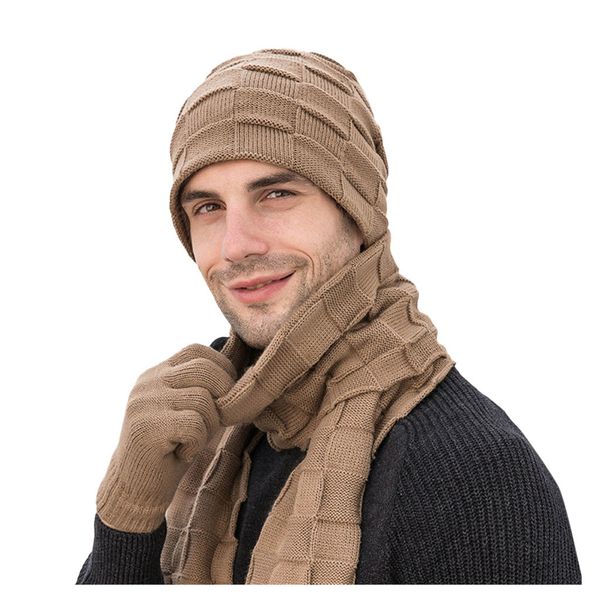 3pcs men's winter hat beanie cap plus velvet thick knit hat scarf gloves fashion knitted winter hats for men thick and warm
3pcs men's winter hat beanie cap plus velvet thick knit hat scarf gloves fashion knitted winter hats for men thick and warm
