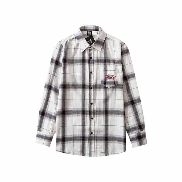 stussys classic tide brand cardigan designer shirt luxury casual long sleeved shirt fashion trend hoodie hip hop tshirt loose plaid shirt, White;black
stussys classic tide brand cardigan designer shirt luxury casual long sleeved shirt fashion trend hoodie hip hop tshirt loose plaid shirt, White;black