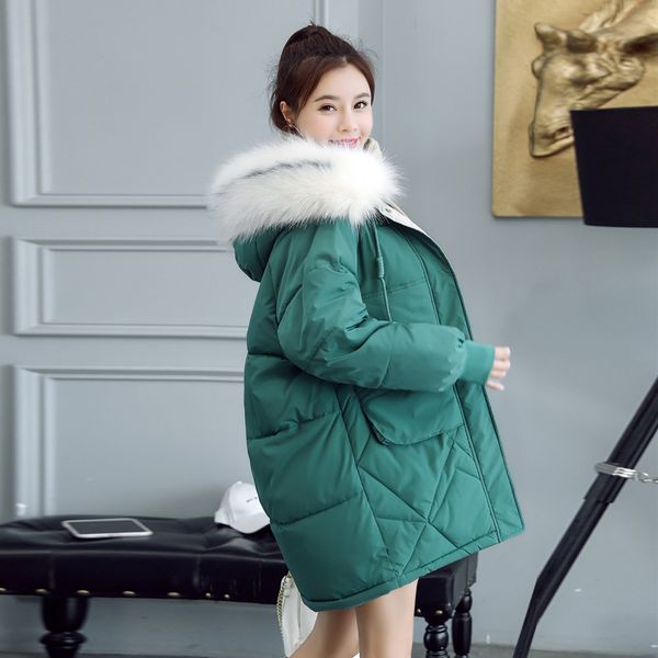 new fashion solid fur collar hooded winter jacket women warm thick medium long parkas ladies autumn jacket coat, Black
new fashion solid fur collar hooded winter jacket women warm thick medium long parkas ladies autumn jacket coat, Black