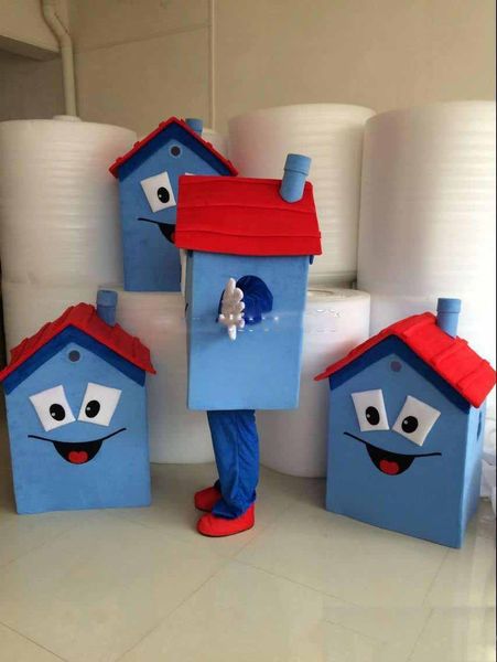 2019 factory blue house mascot costume 100% house costume party carnival fancy dress costume, Red;yellow
2019 factory blue house mascot costume 100% house costume party carnival fancy dress costume, Red;yellow