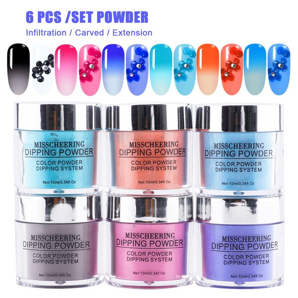 yayoge 10g 3 in i thermal color changing dipping nail powder set 3/6/8pcs kits for nail mirror carved effect in manicure art
yayoge 10g 3 in i thermal color changing dipping nail powder set 3/6/8pcs kits for nail mirror carved effect in manicure art