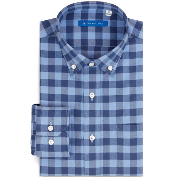 men's casual shirts smart five flannel plaid shirt men long sleeve slim fit mens cotton business casial for brand clothes size, White;black
men's casual shirts smart five flannel plaid shirt men long sleeve slim fit mens cotton business casial for brand clothes size, White;black