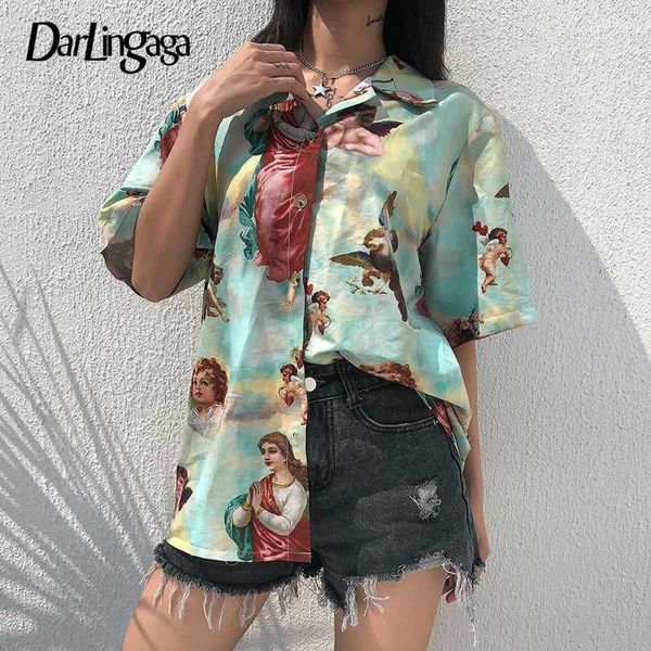darlingaga vintage aesthetic cupid angel print women' blouse shirt cardigan short sleeve summer graphic blouse women clothes, White
darlingaga vintage aesthetic cupid angel print women' blouse shirt cardigan short sleeve summer graphic blouse women clothes, White