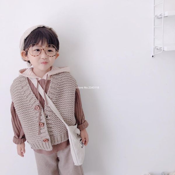 korean style baby boys autumn sleeveless sweater vests girls kids all-match casual waistcoats children knitting wool cardigan, Blue
korean style baby boys autumn sleeveless sweater vests girls kids all-match casual waistcoats children knitting wool cardigan, Blue