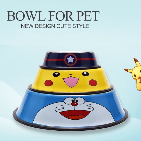 new pet tableware dog cat bowl stainless steel basin dog food bowl pet feeder cute cartoon style
new pet tableware dog cat bowl stainless steel basin dog food bowl pet feeder cute cartoon style
