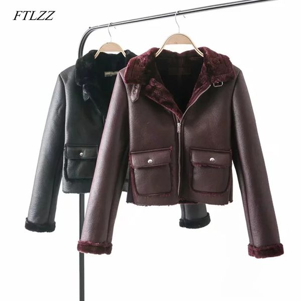 ftlzz new winter women faux lamb leather jacket black pink punk lambs wool fur collar jacket female warm thick outerwear
ftlzz new winter women faux lamb leather jacket black pink punk lambs wool fur collar jacket female warm thick outerwear