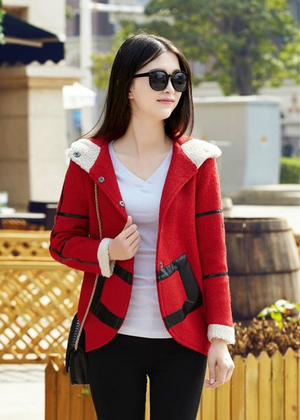 coats and jackets women new autumn and winter wear slim fashion plus-size hooded double breasted wool short coat, Black
coats and jackets women new autumn and winter wear slim fashion plus-size hooded double breasted wool short coat, Black