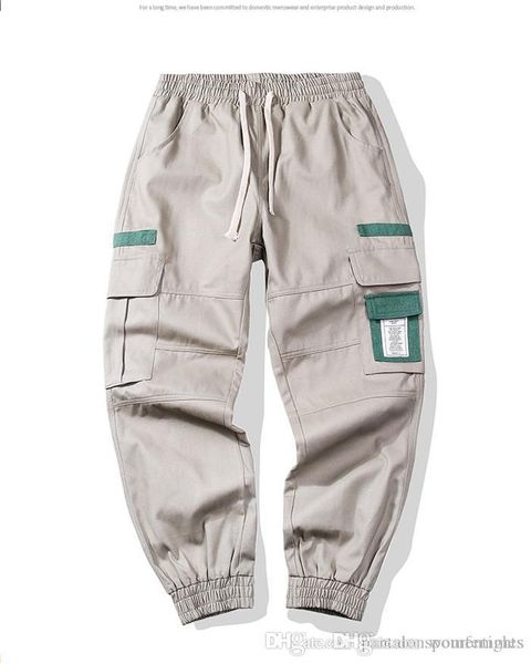 mens casual overalls loose contrast color lacing street style mens pants with multi legged pockets pants, Black
mens casual overalls loose contrast color lacing street style mens pants with multi legged pockets pants, Black