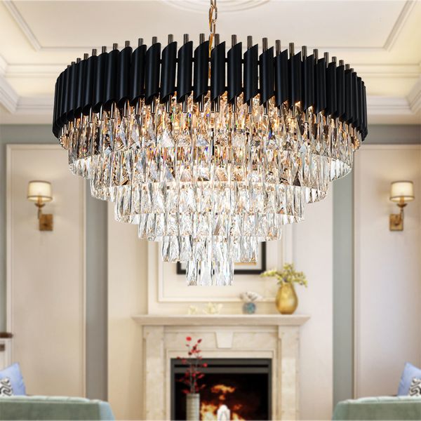 new arrival crystal chandelier light modern good quality round hanging lustre elegant k9 crystal suspension lamp for living room foyer hall
new arrival crystal chandelier light modern good quality round hanging lustre elegant k9 crystal suspension lamp for living room foyer hall