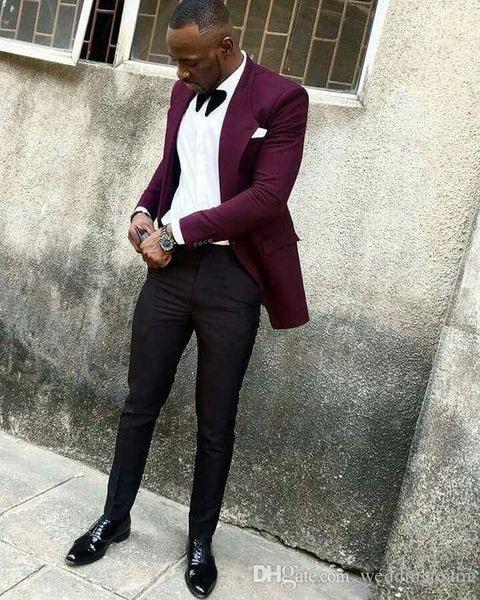 fashion burgundy mens suits slim fit groomsmen wedding tuxedos for men shawl lapel one button formal prom suit (jacket+pants), White;black
fashion burgundy mens suits slim fit groomsmen wedding tuxedos for men shawl lapel one button formal prom suit (jacket+pants), White;black