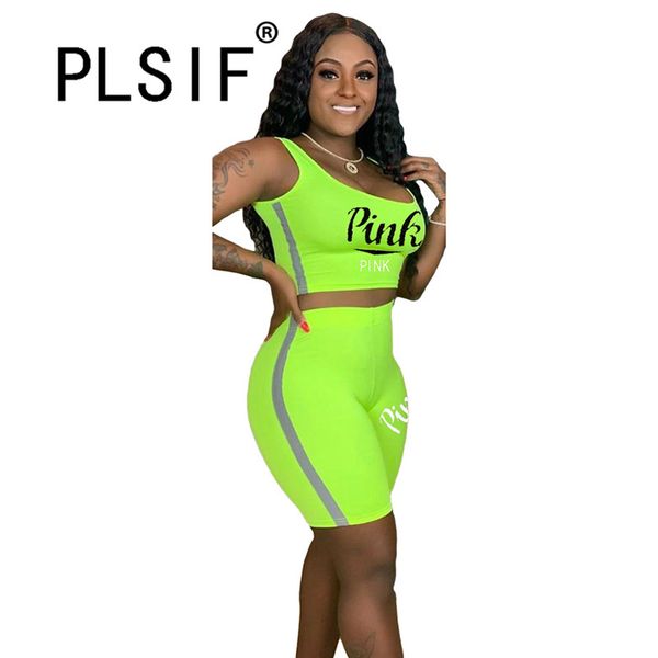 2020 summer fluorescent short sleeves vet crop and shorts 2 pieces set high street lady fashion women outfits, White
2020 summer fluorescent short sleeves vet crop and shorts 2 pieces set high street lady fashion women outfits, White