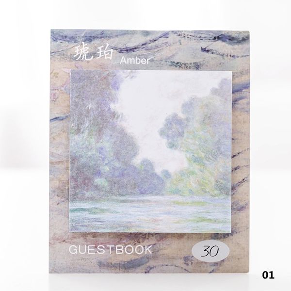 30 sheets self-adhesive oil painting sticky notes memo pads marker school message paper office stationery decoration stickers
30 sheets self-adhesive oil painting sticky notes memo pads marker school message paper office stationery decoration stickers