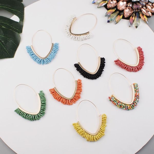 manilai bohemian handmade hoop earrings for women multicolor beads dangle earring for women 2020 ethnic jewelry, Golden;silver
manilai bohemian handmade hoop earrings for women multicolor beads dangle earring for women 2020 ethnic jewelry, Golden;silver