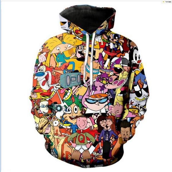 new fashion men/women cartoon totally 90's funny 3d sweatshirts hoodies autumn winter casual print hooded pullovers hp01, Black
new fashion men/women cartoon totally 90's funny 3d sweatshirts hoodies autumn winter casual print hooded pullovers hp01, Black