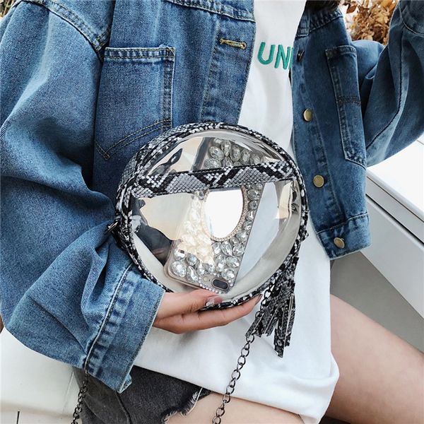 round clear transparent jelly pvc women's bag fashion circle crossbody bags for women casual zipper shoulder messenger bag #40
round clear transparent jelly pvc women's bag fashion circle crossbody bags for women casual zipper shoulder messenger bag #40