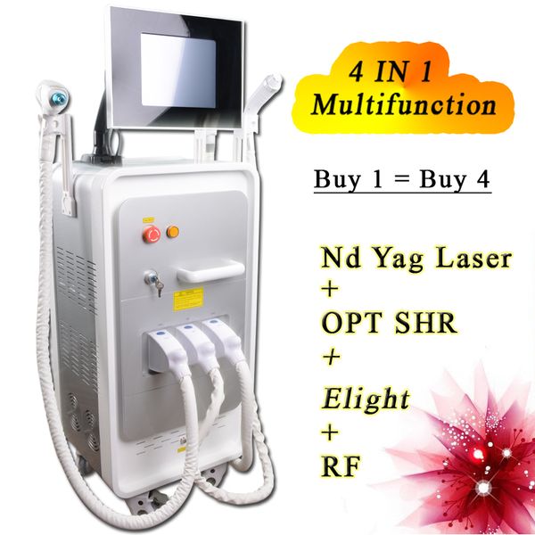 4 in 1 elight+ opt shr + rf + nd yag laser beauty machine shr hair removal multifunctional beauty equipment, Black
4 in 1 elight+ opt shr + rf + nd yag laser beauty machine shr hair removal multifunctional beauty equipment, Black
