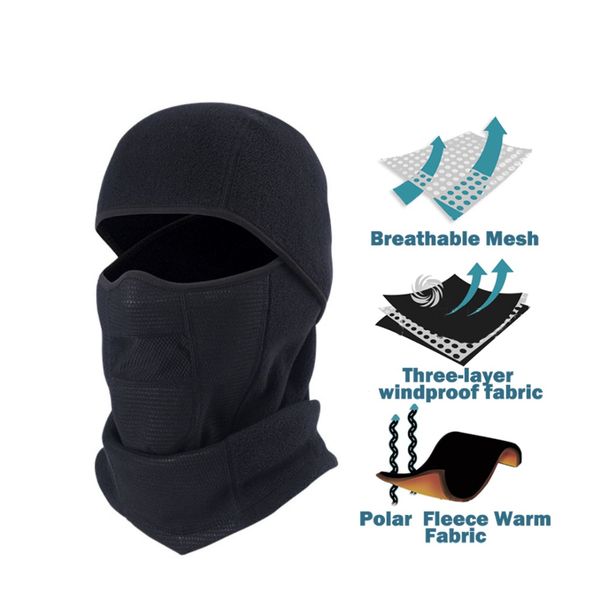 szblaze winter thermal cycling balaclava mask windproof warm fleece ski cap for bicycle outdoor sport motorcycling snowboarding, Black
szblaze winter thermal cycling balaclava mask windproof warm fleece ski cap for bicycle outdoor sport motorcycling snowboarding, Black