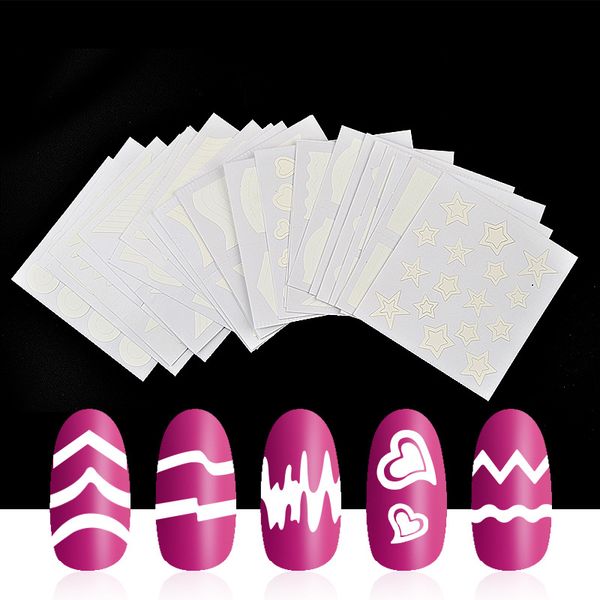 1 sheets nail tip guides french smile manicure form tools nail art decoration decals stickers for diy template new arrival, Black
1 sheets nail tip guides french smile manicure form tools nail art decoration decals stickers for diy template new arrival, Black