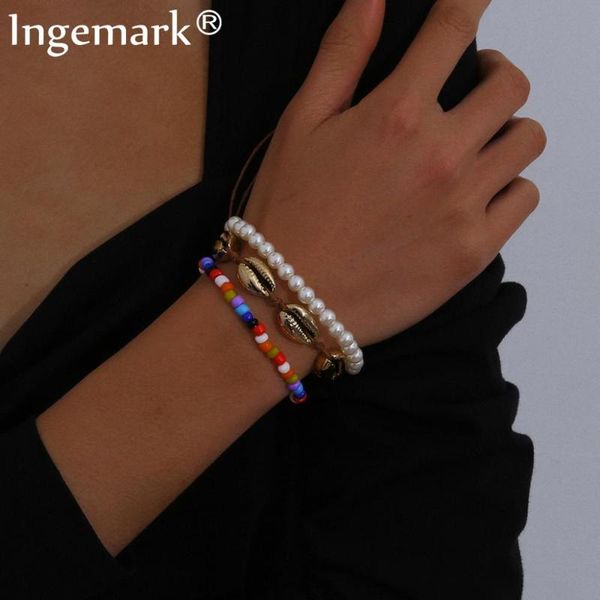 boho punk seashell handmade bracelet bangle women men armband imitation pearl rice beads shell chains boho charm hand jewelry, Black
boho punk seashell handmade bracelet bangle women men armband imitation pearl rice beads shell chains boho charm hand jewelry, Black