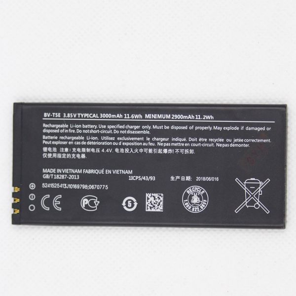 3000mah bv-t5e battery for microsoft lumia 950 rm-1104 rm-1106 rm-110 bvt5e bv t5e mobile phone battery
3000mah bv-t5e battery for microsoft lumia 950 rm-1104 rm-1106 rm-110 bvt5e bv t5e mobile phone battery