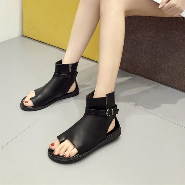 ladies flat thong sandals fashion buckle flat sandals woman open toe gladiator black leather casual shoes+female
ladies flat thong sandals fashion buckle flat sandals woman open toe gladiator black leather casual shoes+female