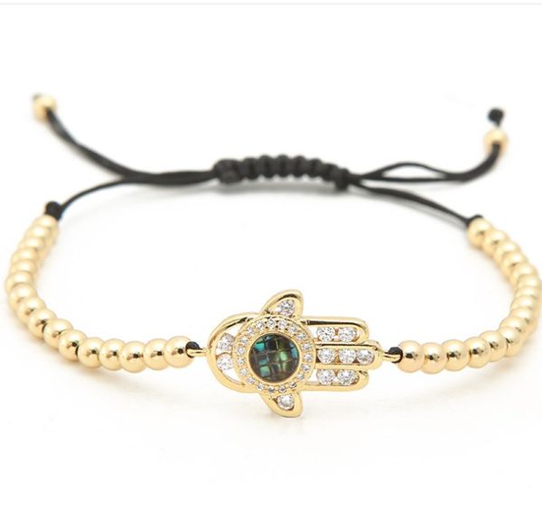 gold silver micro pave cz cubic zirconia rope adjusted copper beads bracelet yhj45 hand charm braided bangles women, Black
gold silver micro pave cz cubic zirconia rope adjusted copper beads bracelet yhj45 hand charm braided bangles women, Black