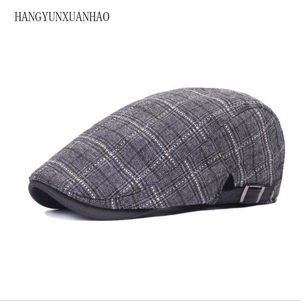 brand fashion british style summer sun hats for men women casual cotton women beret caps adjustable plaid flat cap, Blue;gray
brand fashion british style summer sun hats for men women casual cotton women beret caps adjustable plaid flat cap, Blue;gray