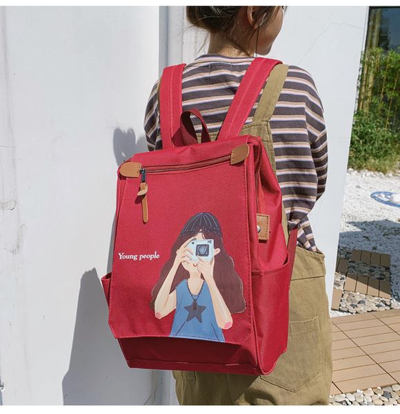 2020 new printing cute girl schoolbag female large capacity clamshell college student literary backpack printing
2020 new printing cute girl schoolbag female large capacity clamshell college student literary backpack printing