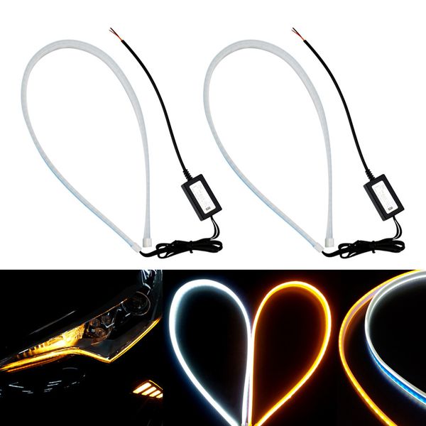 2x ultrafine ultra thin 45cm drl daytime running light flexible soft tube guide car led strip turn signal yellow flowing
2x ultrafine ultra thin 45cm drl daytime running light flexible soft tube guide car led strip turn signal yellow flowing